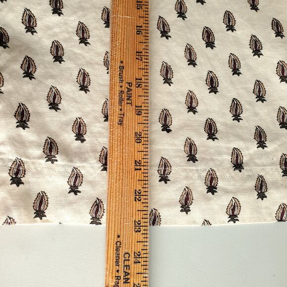 Banana Republic Women Beige Linen Print Boxy Cropped Top XL Preppy Natural NEW - Picture 9 of 10